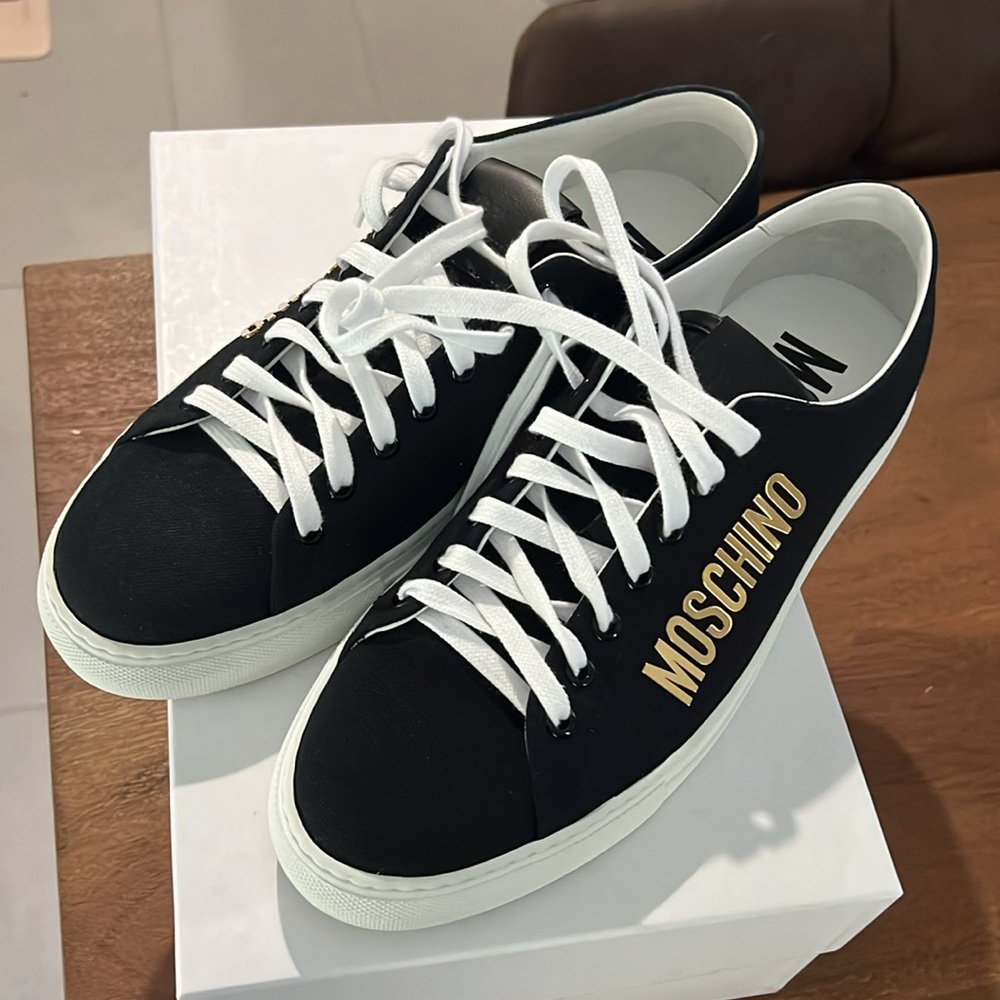 Moschino sneakers Serena25 Olona Nero size US 10